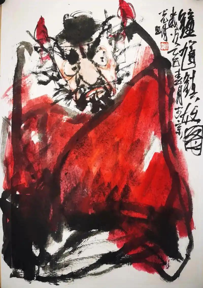上联：钟馗施法镇妖鬼
下联：[比心]

网络图片/诚谢侵删