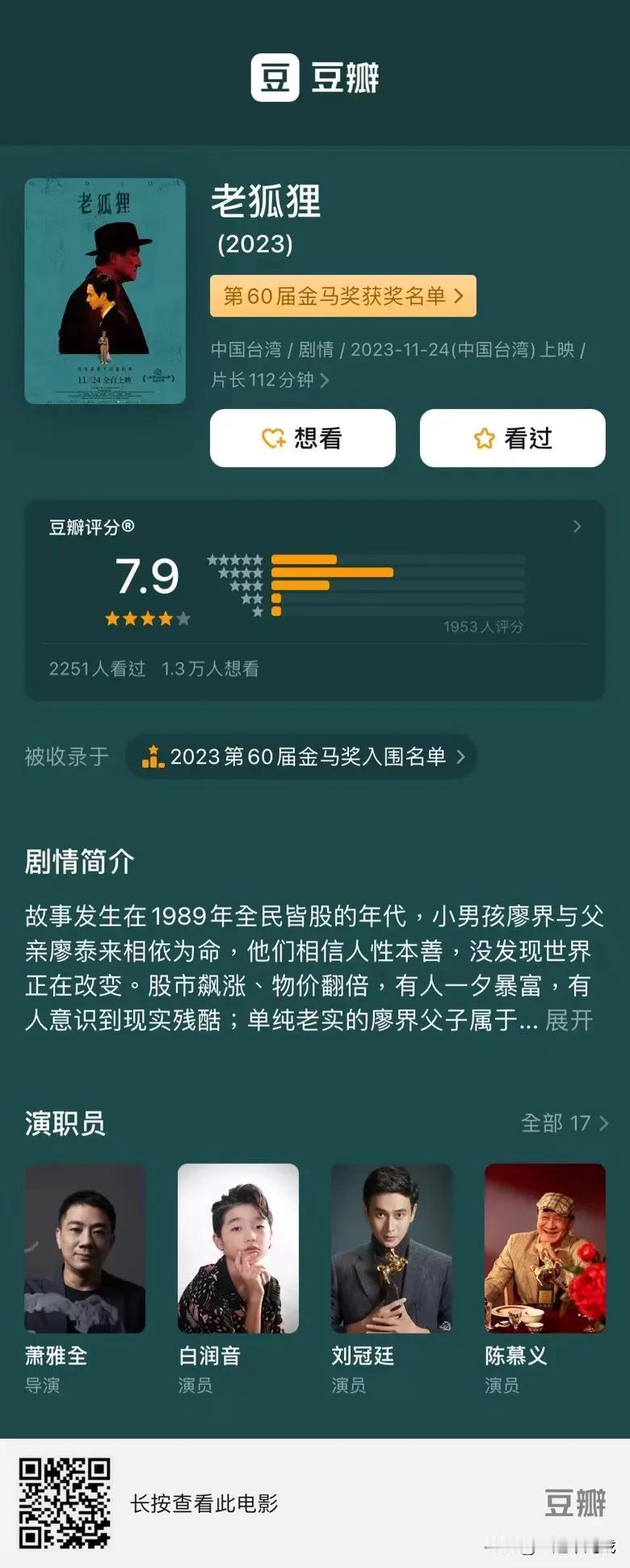 “世界不会变，我们只是互换位置”

———今年看过的好电影《老狐狸》
#分享电影