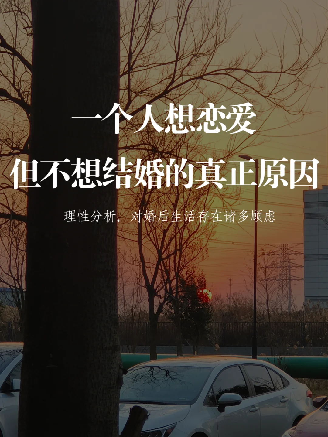 一个人想恋爱但不想结婚的真正原因！