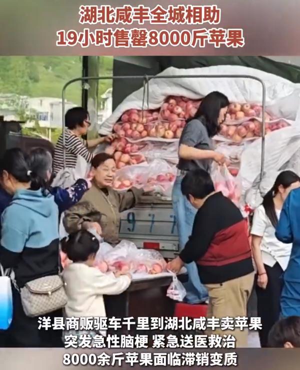 【一次相助温暖两座城！陕西湖北2地互免景区门票1年】商贩异乡脑梗8千斤苹果19小