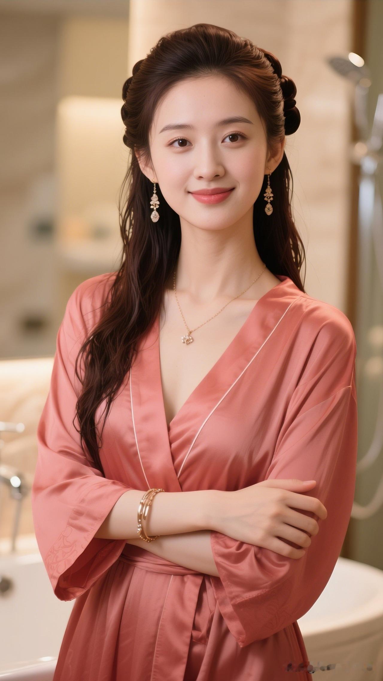 红袖添香夜，美人入画里。眼睛最妩媚的女星是谁 温柔粉嫩睡衣，少女心满满的一天💖