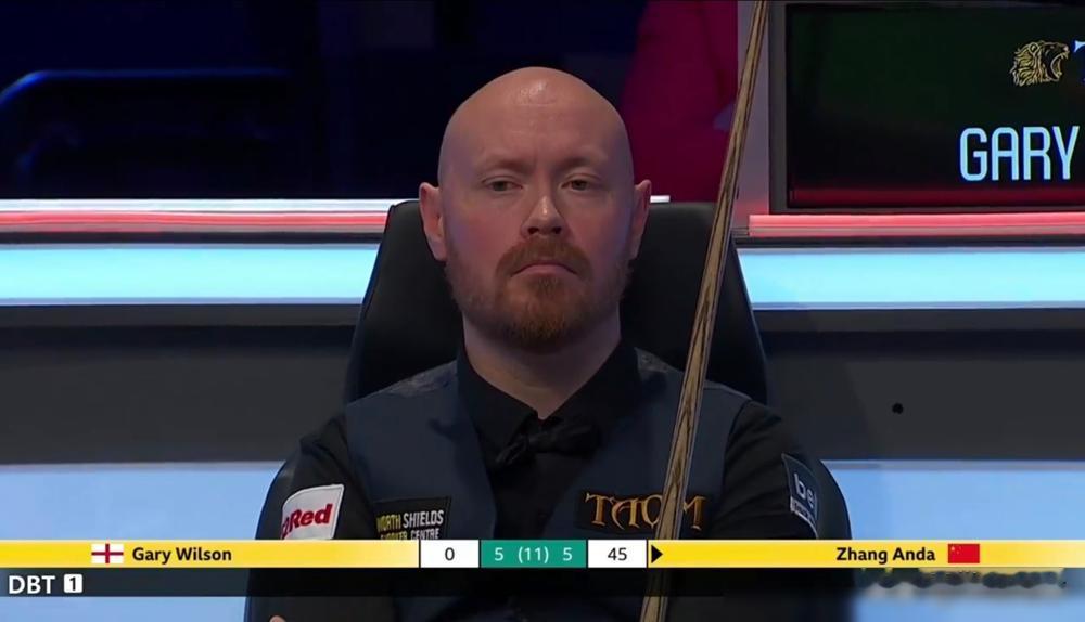 【张安达绝地求生，有望重返前16】
​
世锦赛第一轮张安达对阵出租车加里.威尔逊