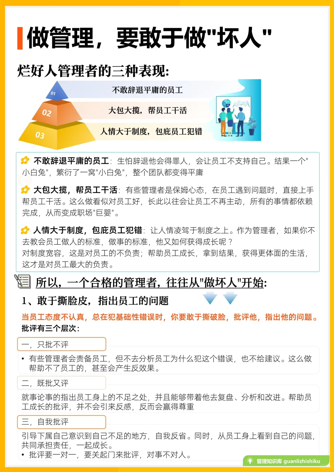 ✍️做管理，要敢于做“坏人