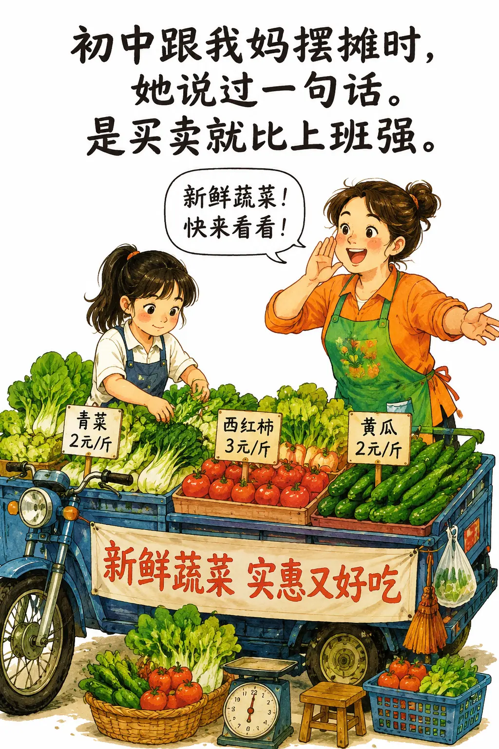 摆摊卖棉裤一天赚两三千，上班一个月才三千多，是买卖就比上班强！