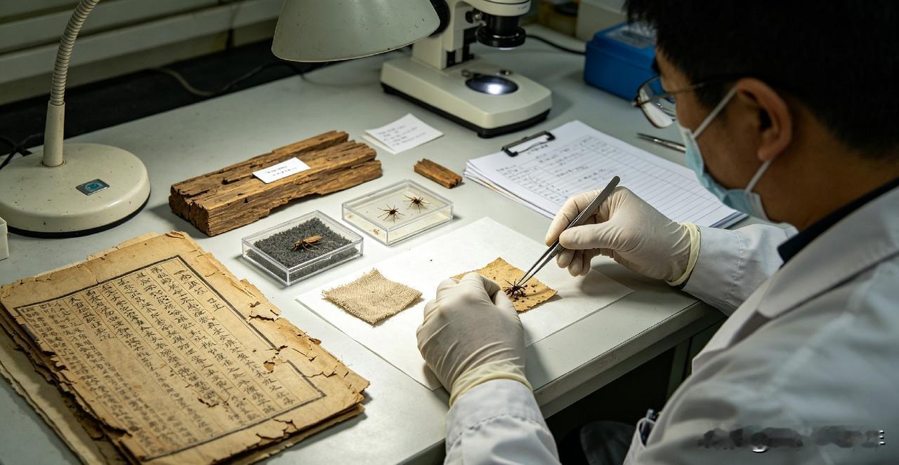 不少人参观博物馆只关注展品本身，很少留意文物还会遭遇虫害侵蚀，重庆中国三峡博物馆
