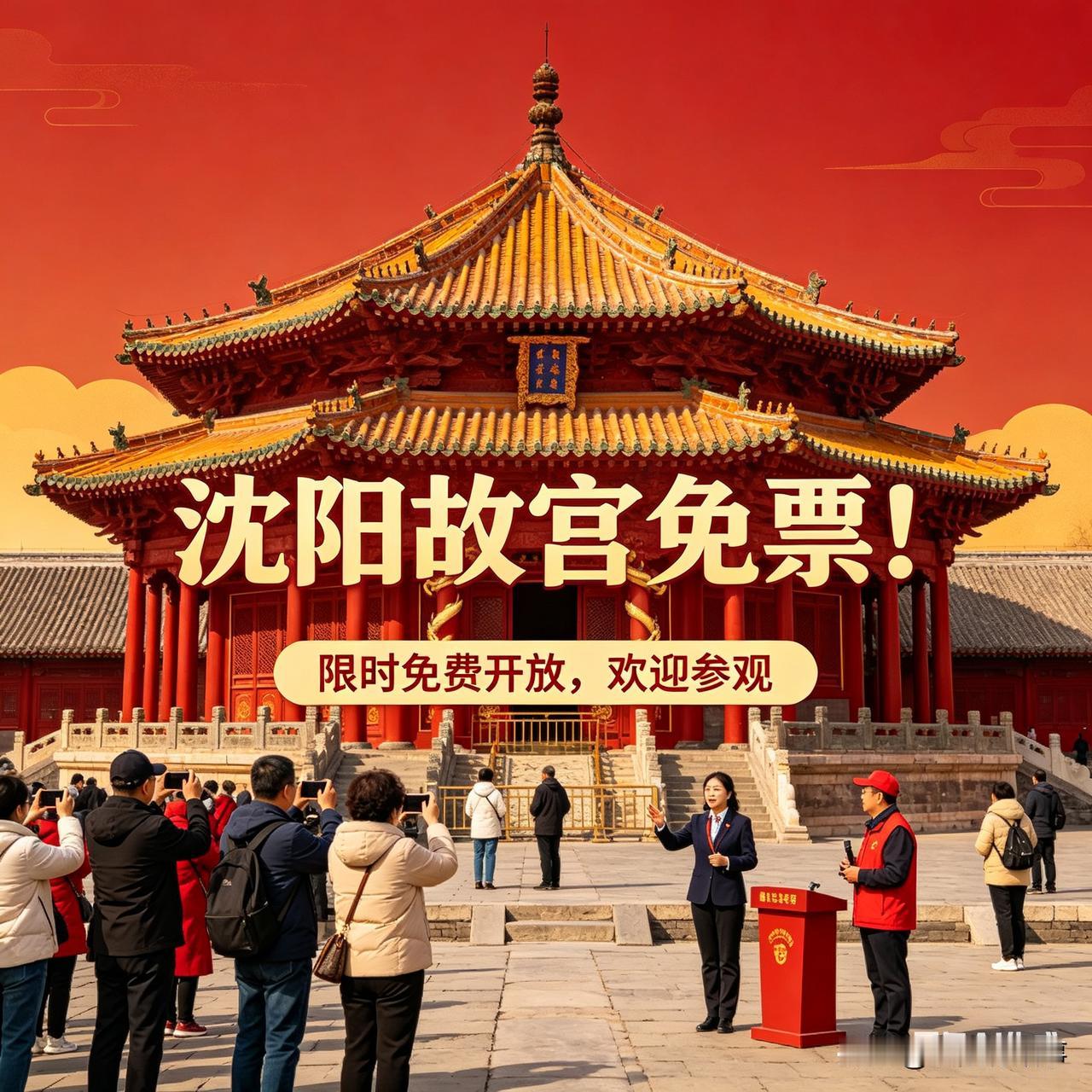 全国各地家长速冲！沈阳故宫春假免费逛！学生+1名家长全免票[呲牙][赞]🔥
 