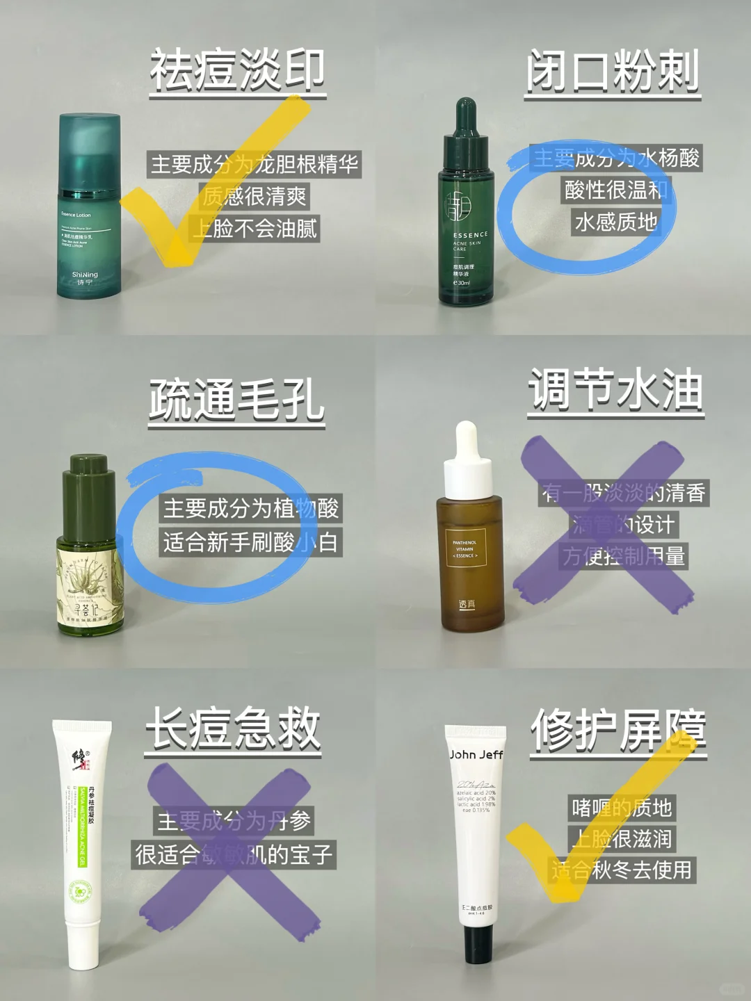 纠结祛痘产品的看过来！祛痘简直易如反掌