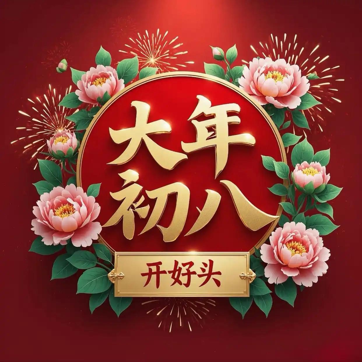 七律：新年吉祥

红灯悬彩夜光阑，爆竹烟花散紫烟；
一爆焚成千絮雪，两鸣荡彻万渊