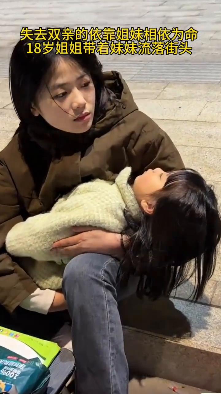 失去双亲的依靠，姐妹相依为命。18岁姐姐带着妹妹流落街头，意外离世。18岁姐姐承