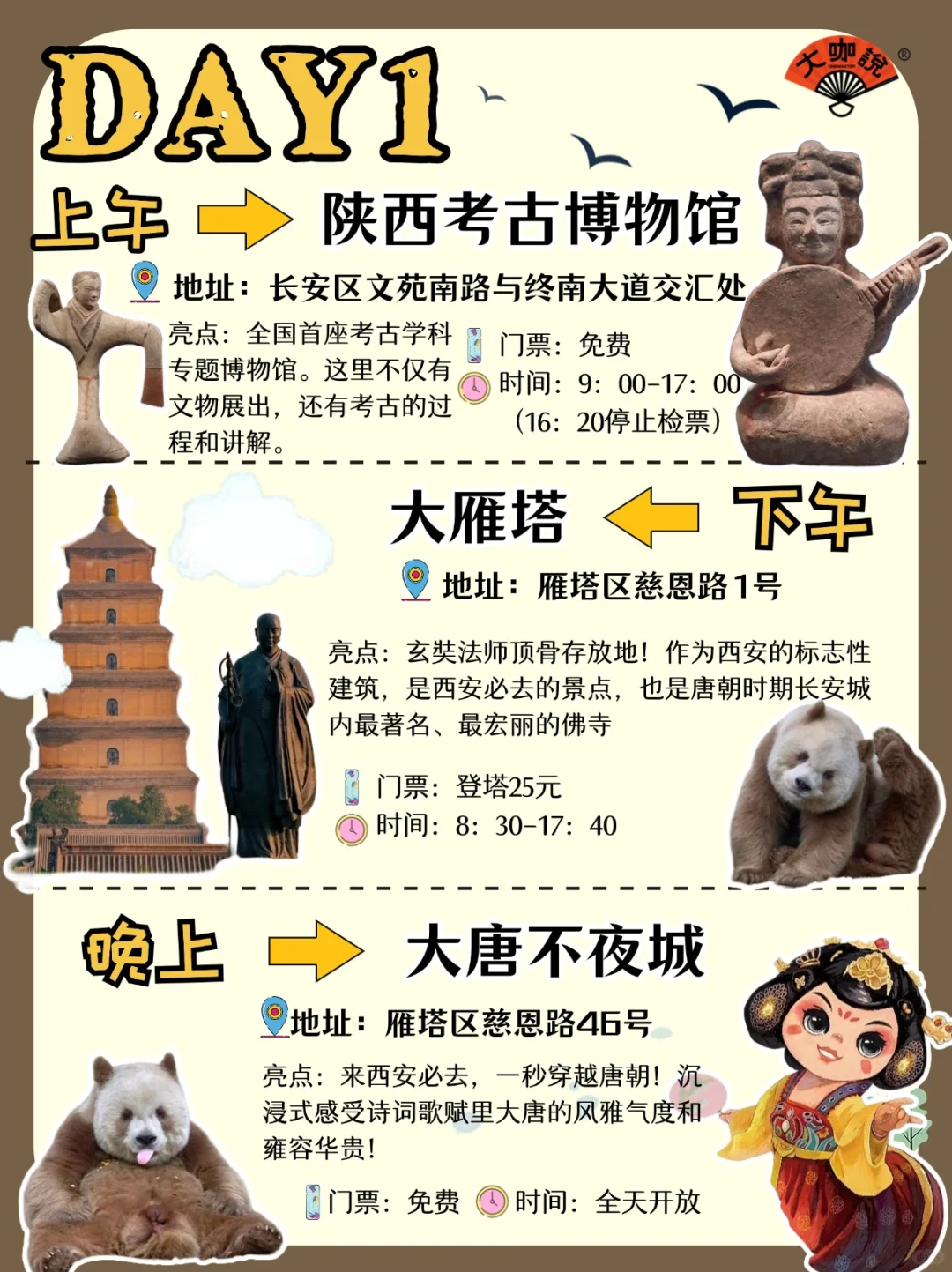 寒假带娃去西安❗️5日详细攻略+路线❗️❗