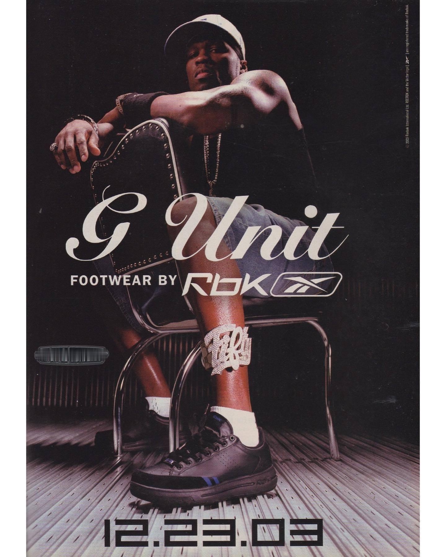 Reebok 复刻了BBC之后 又把当年与说唱歌手50Cent联名的G-Unit