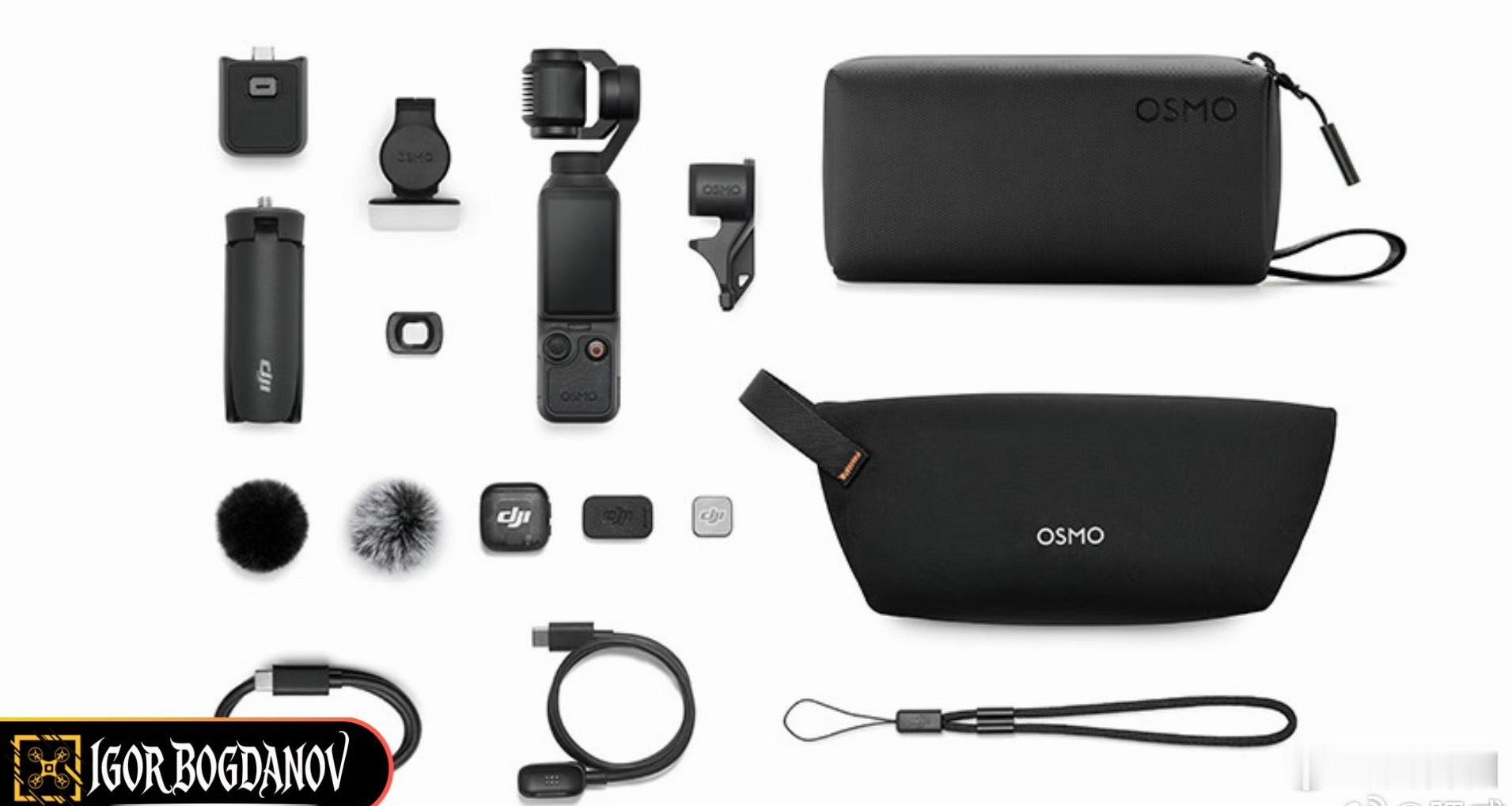 Pocket 4的两种套装图也都有了16日开卖，双摄版还得等等。 