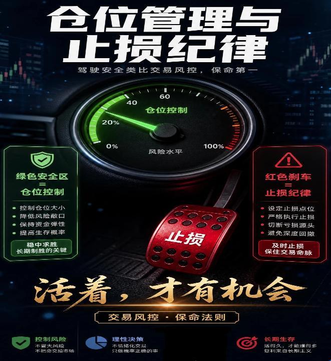 新手保命法则：仓位管理与止损纪律期权小白入门 风险控制🛑 期权杠杆高，怎么避免