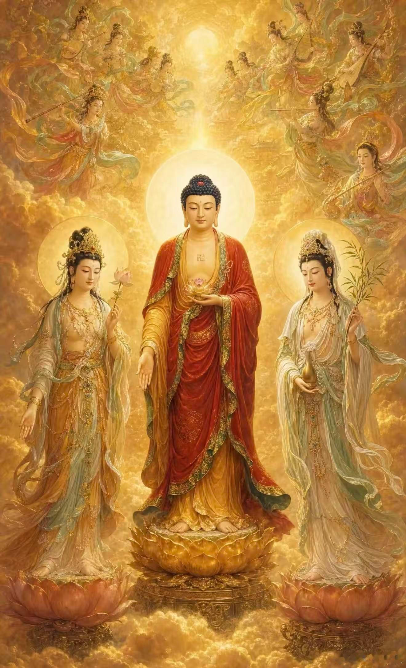 见佛祈福🙏仰仗佛力加持，所求之事慢慢落地，困难逐一消散，凡事皆能得圆满结果。阿