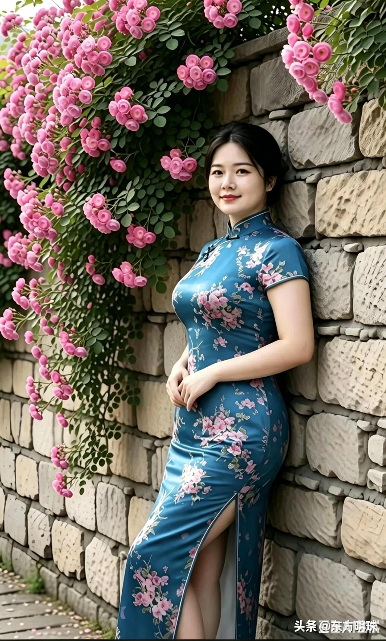 石墙繁花静美，短途出游邂逅一抹温柔
 
趁着午后闲暇，我驱车去往近郊这条古巷，本