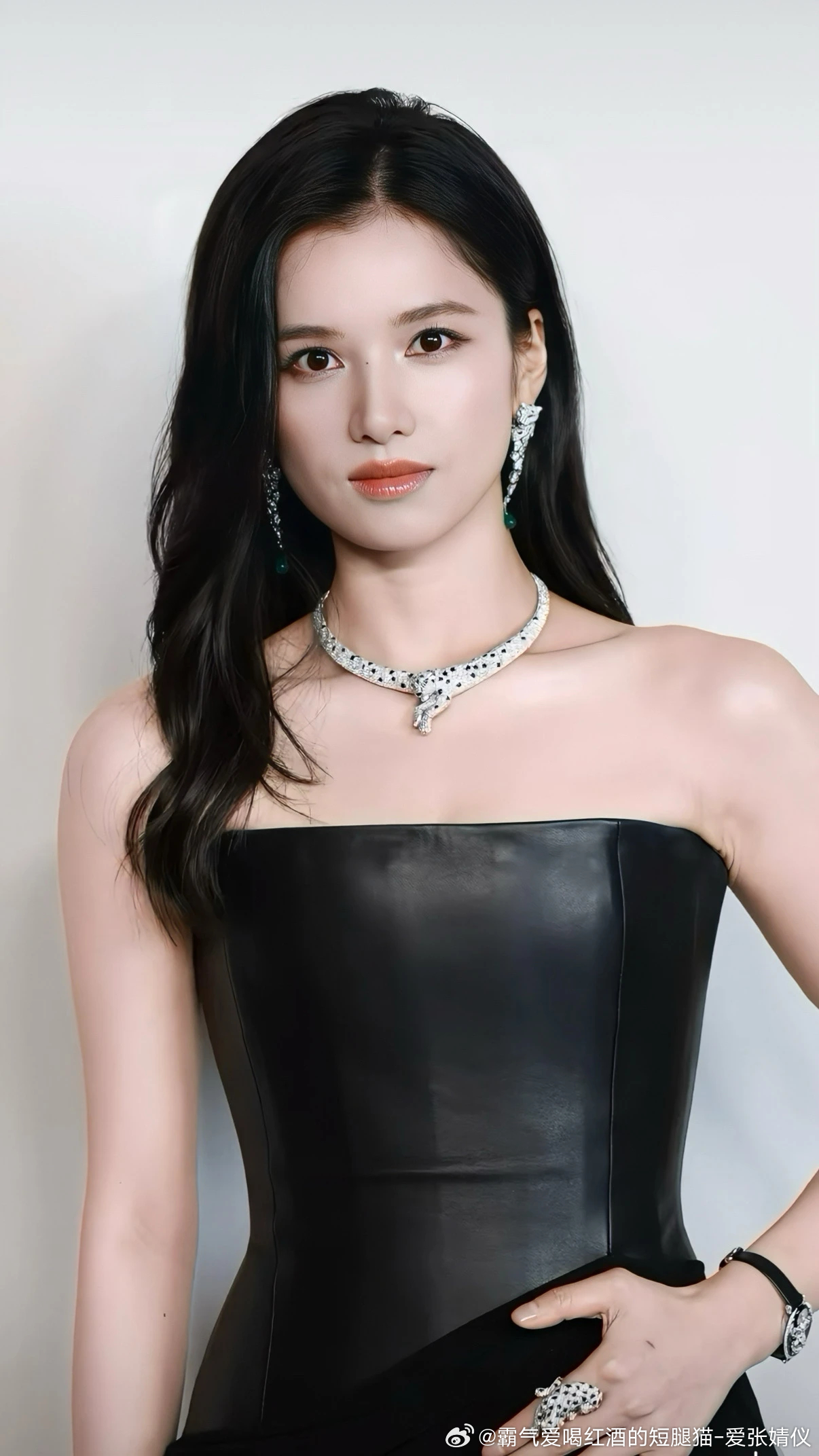 张婧仪猎豹女王具像化今天张婧仪卡地亚品牌大使 是豹系女神