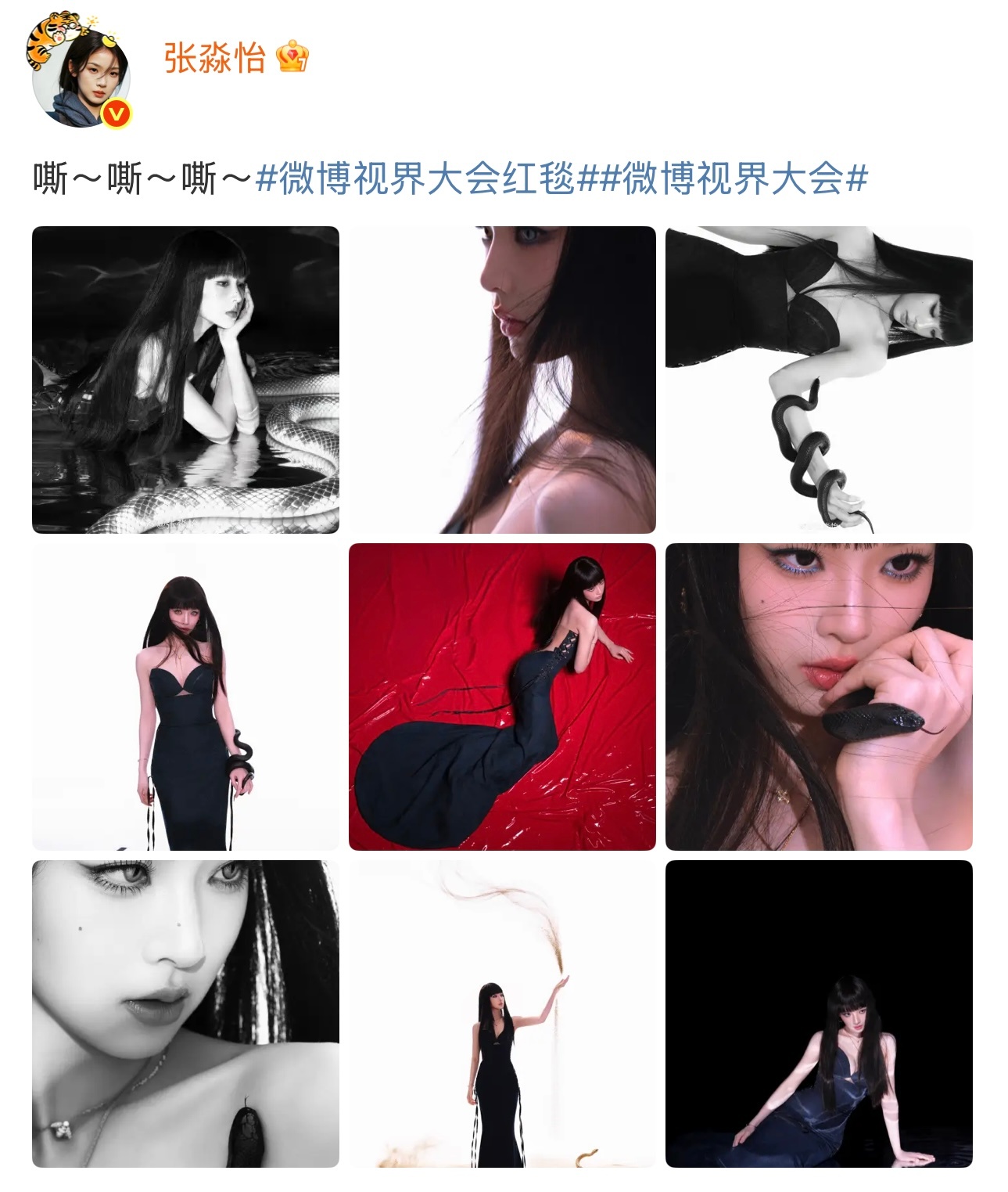 张淼怡拿的居然是真蛇没想到张淼怡大片里的蛇竟然是真蛇！听完我背后凉飕飕的，还以为