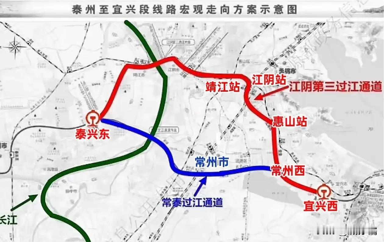 盐泰锡常宜高铁选择江阴过江而非现成的常泰大桥，确实有多方面的考量，主要包括线路覆