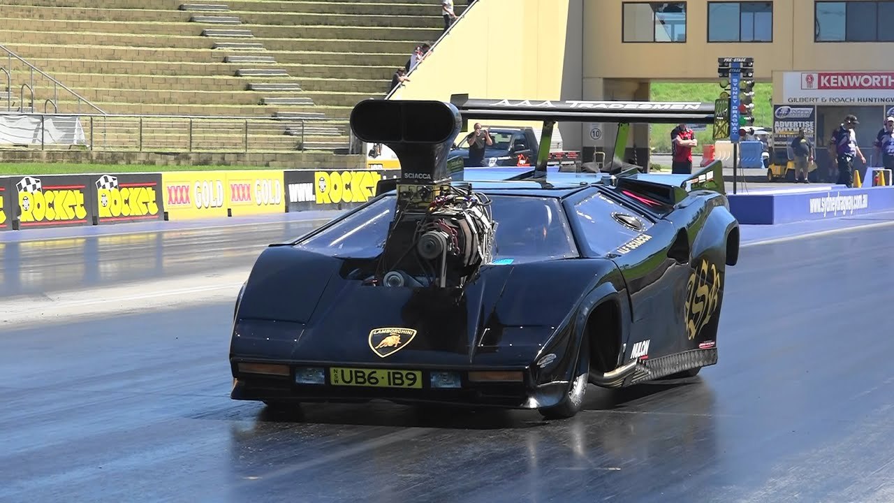 2500HP的兰博基尼Countach Funny Car8.2L OHC V8