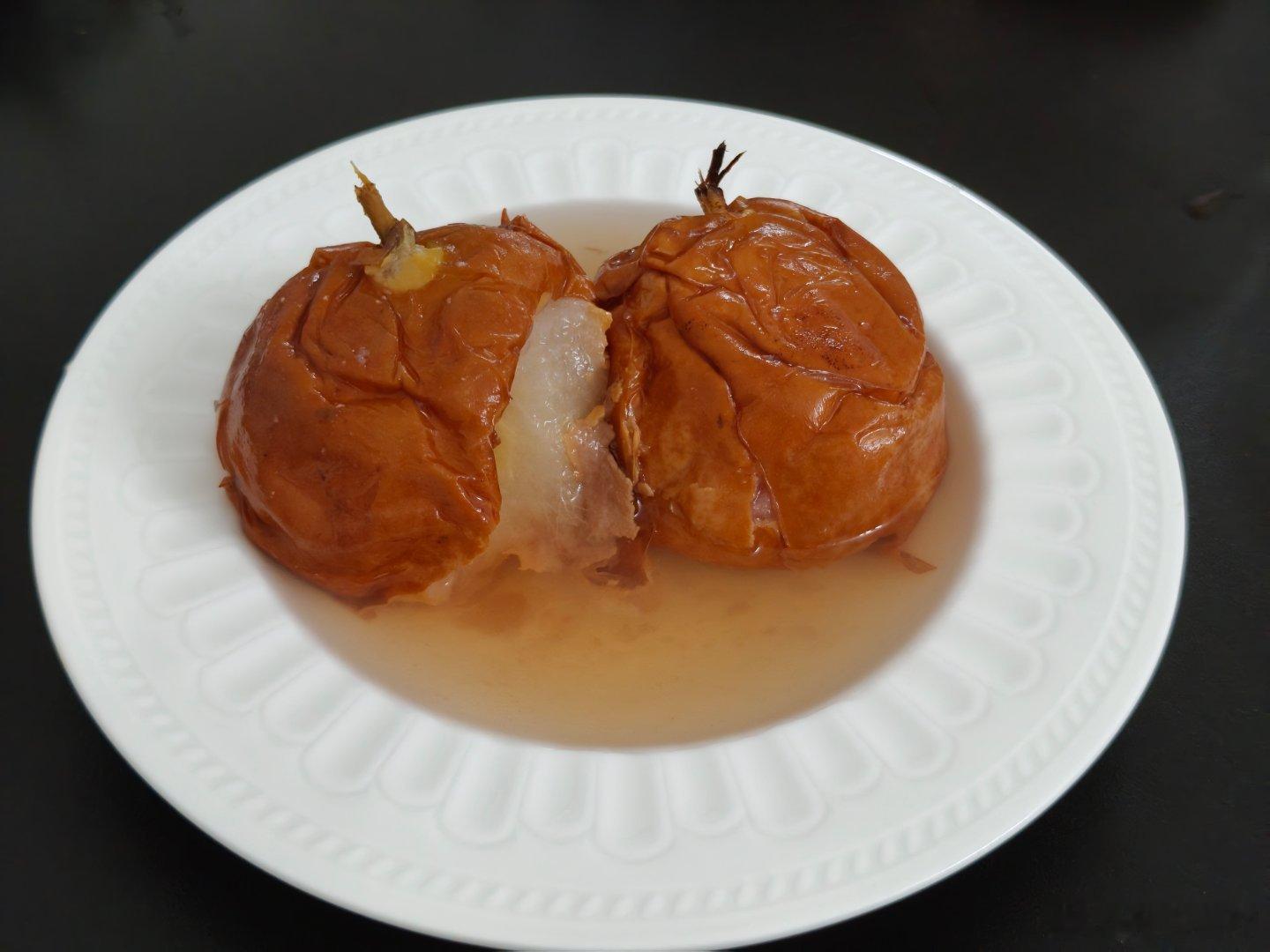 老妈做的炖梨，有点好看 ​​​