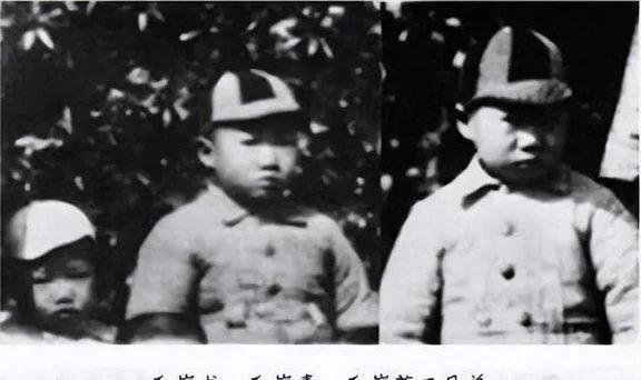图片中是毛主席和杨开慧烈士的三个孩子。
毛岸英，毛岸青，毛岸龙三个可怜的孩子，小