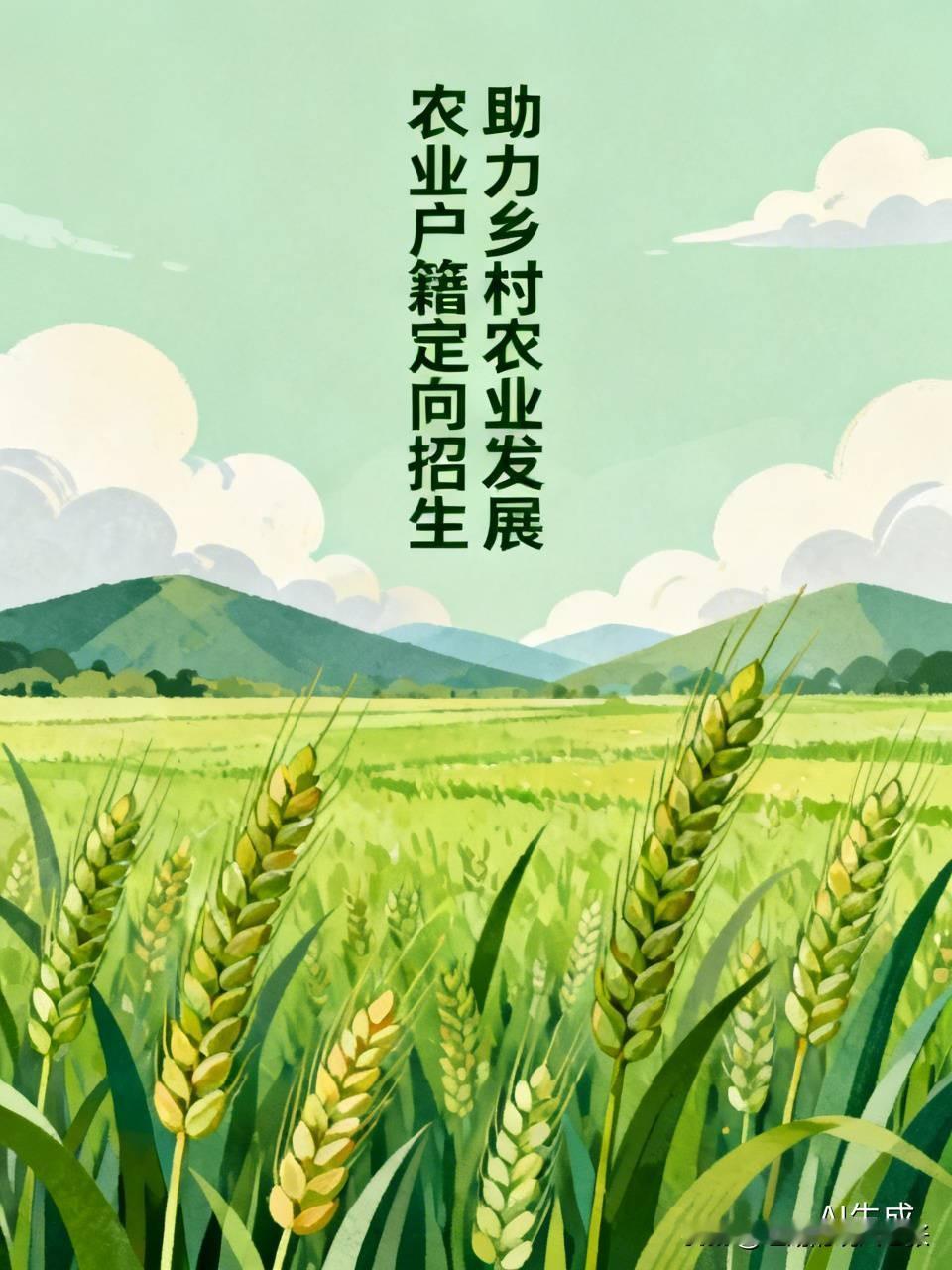 大学招生之际，部分专业开展定向招生，明确仅限农业户籍学生报考，非农业户籍学生则被