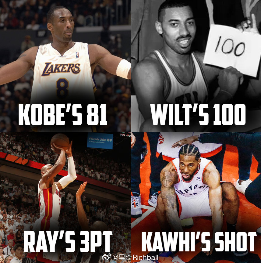 NBA历史重要的4个时刻，但是如果只能抹去一个重要程度和影响力最小的，你觉得应该
