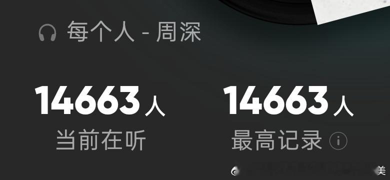 周深新歌每个人 凌晨在线收听人数也杠杠的 
