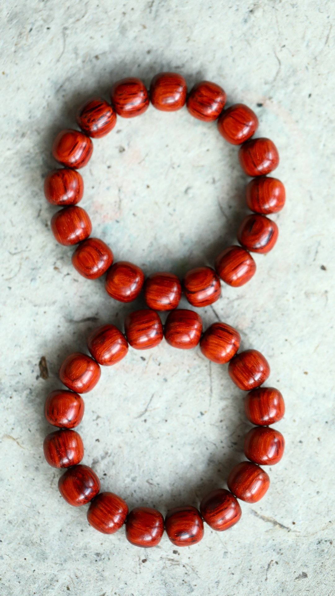 小叶紫檀 | 高油高密 13*14mm 老型手串 