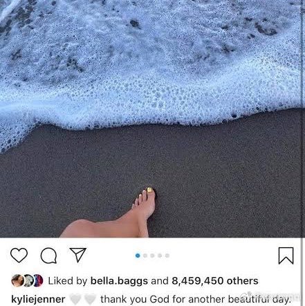 经典回顾马冬梅腿部遭枪击隔天，Kylie Jenner 在 Instagram晒