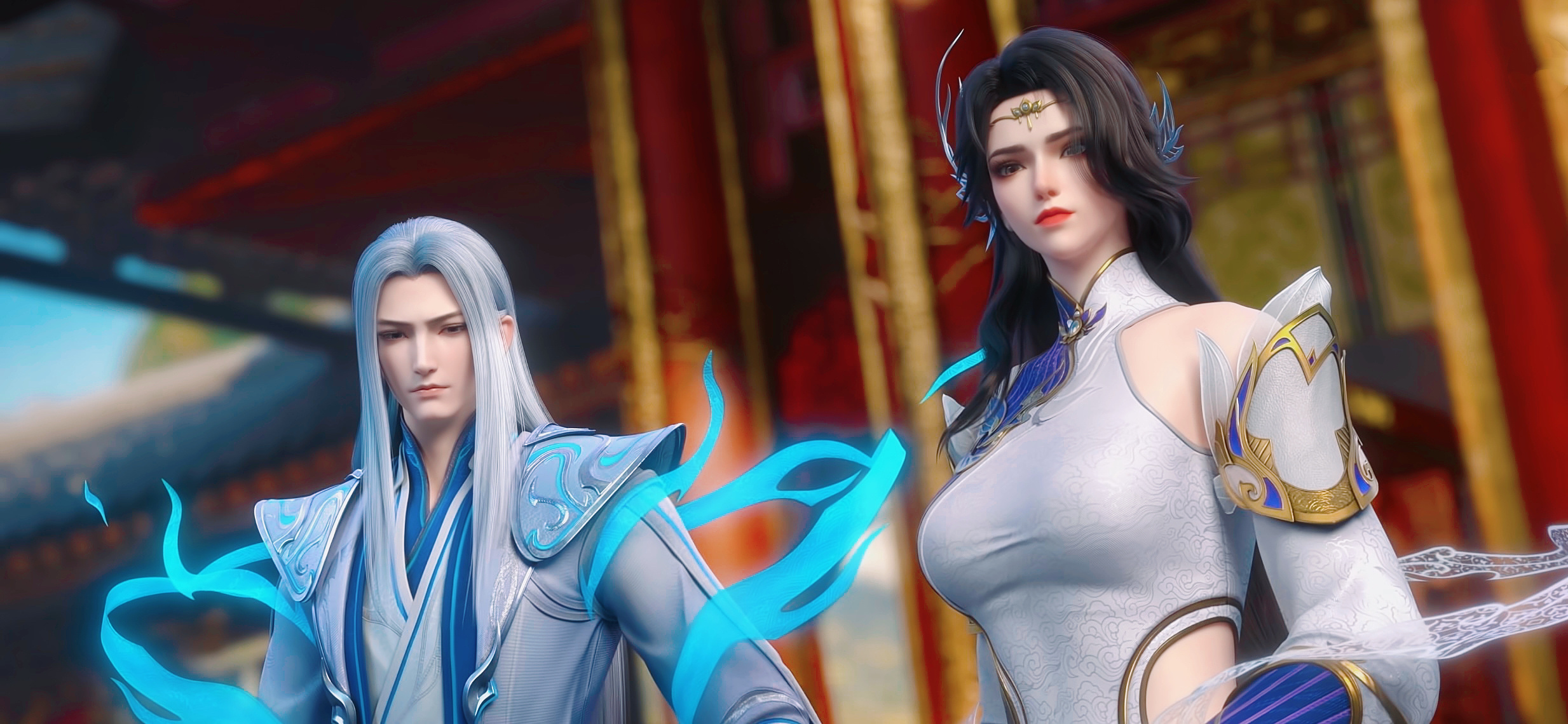 说实话，药尘和玄衣是真的有夫妻相！站在一起，太般配了！我喜欢！ 【截修美图】 