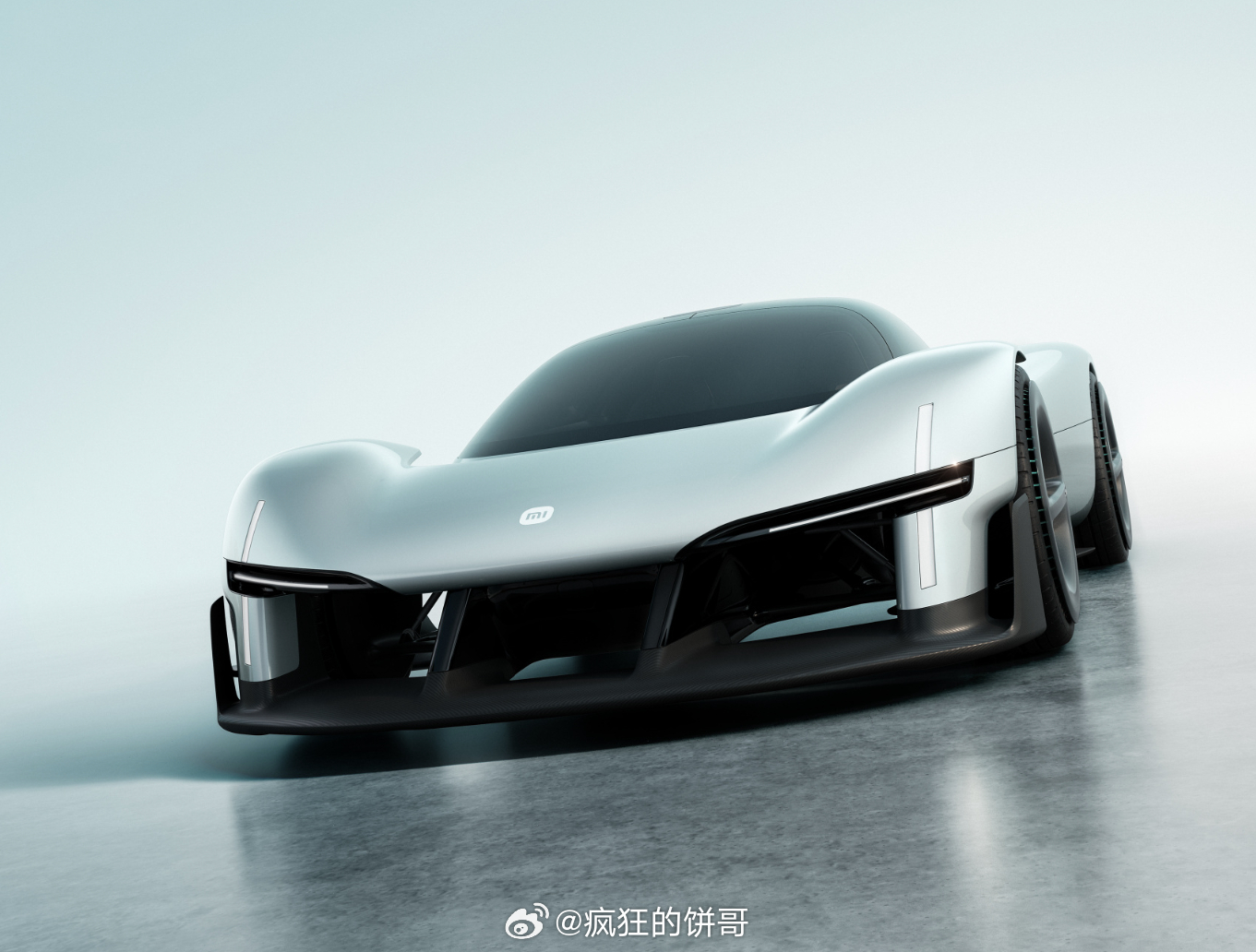 我觉得那张俯视图真帅，小米的超跑Vision GT采用全新的设计，明天实车将在将