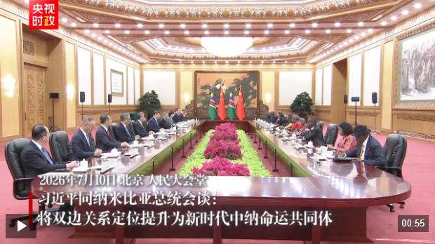 独家视频丨习近平同纳米比亚总统会谈:将双边关系定位提升为新时代中纳命运共同体