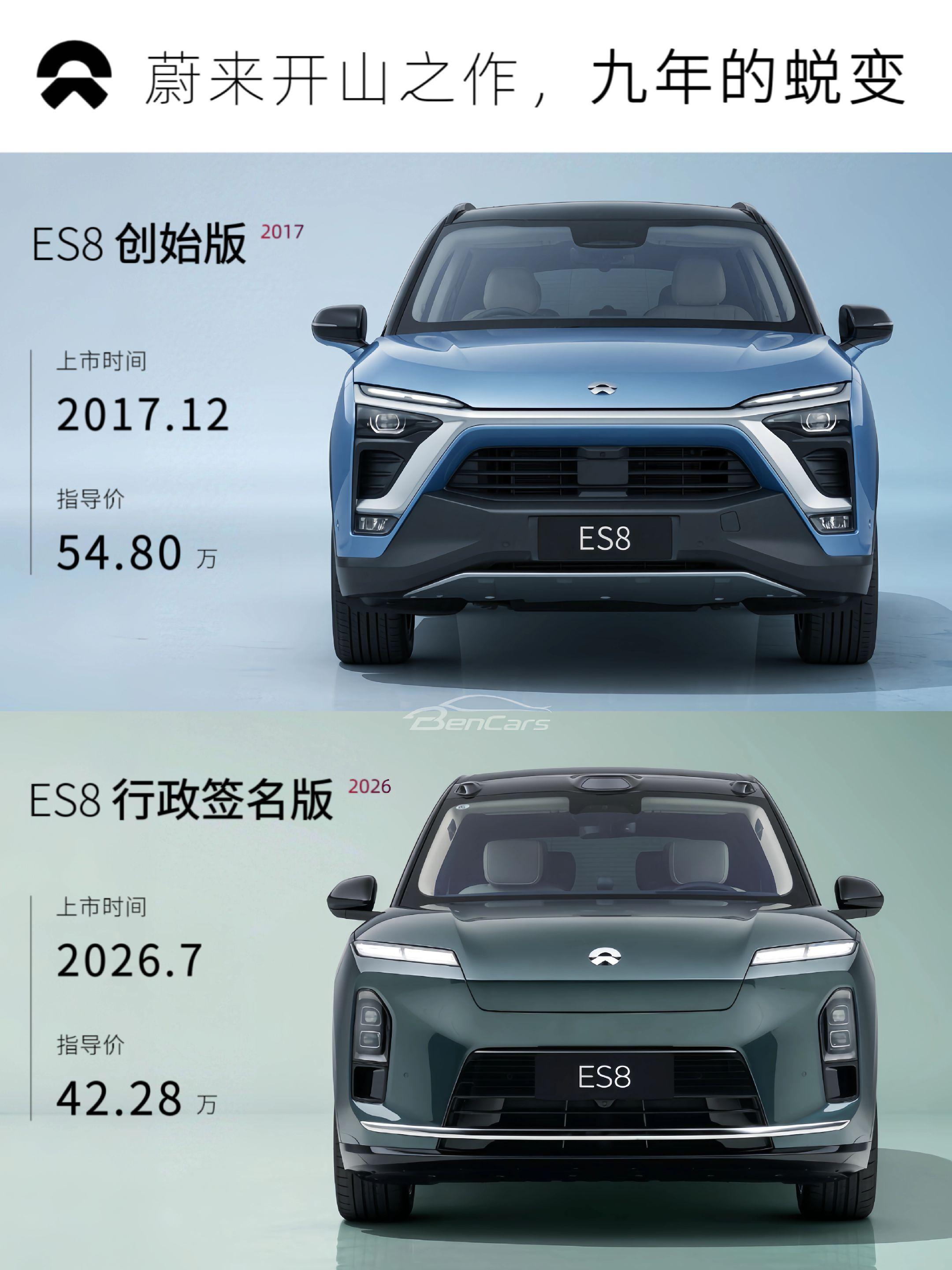蔚来的开山之作，ES8九年的蜕变