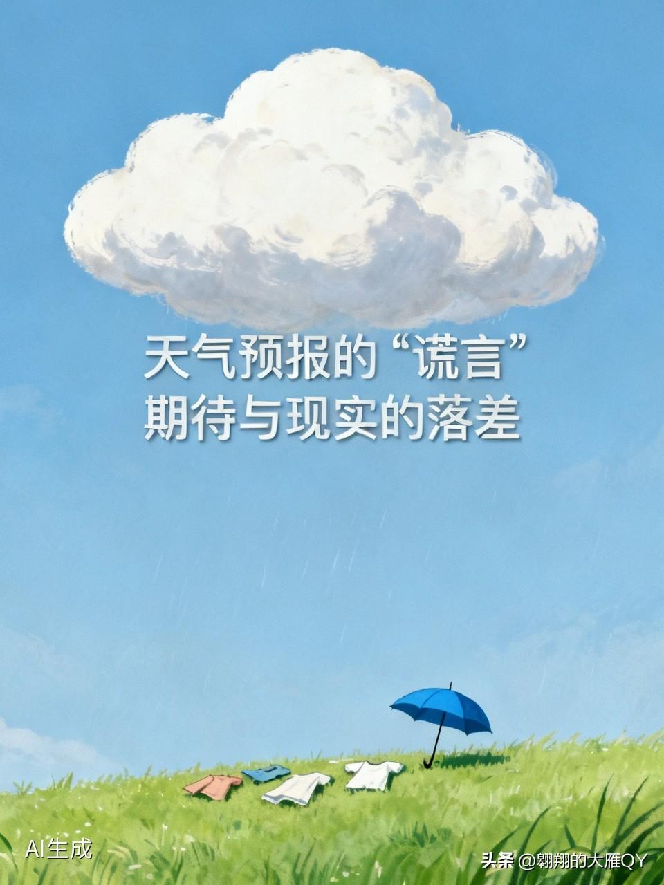 啥都不信，唯一相信的就是天气预报。
可是连续几天，真的被天气预报整无语了
每天打