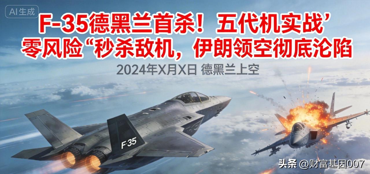 《F-35德黑兰首杀！五代机实战"零风险"秒杀敌机，伊朗领空彻底沦陷》


【历