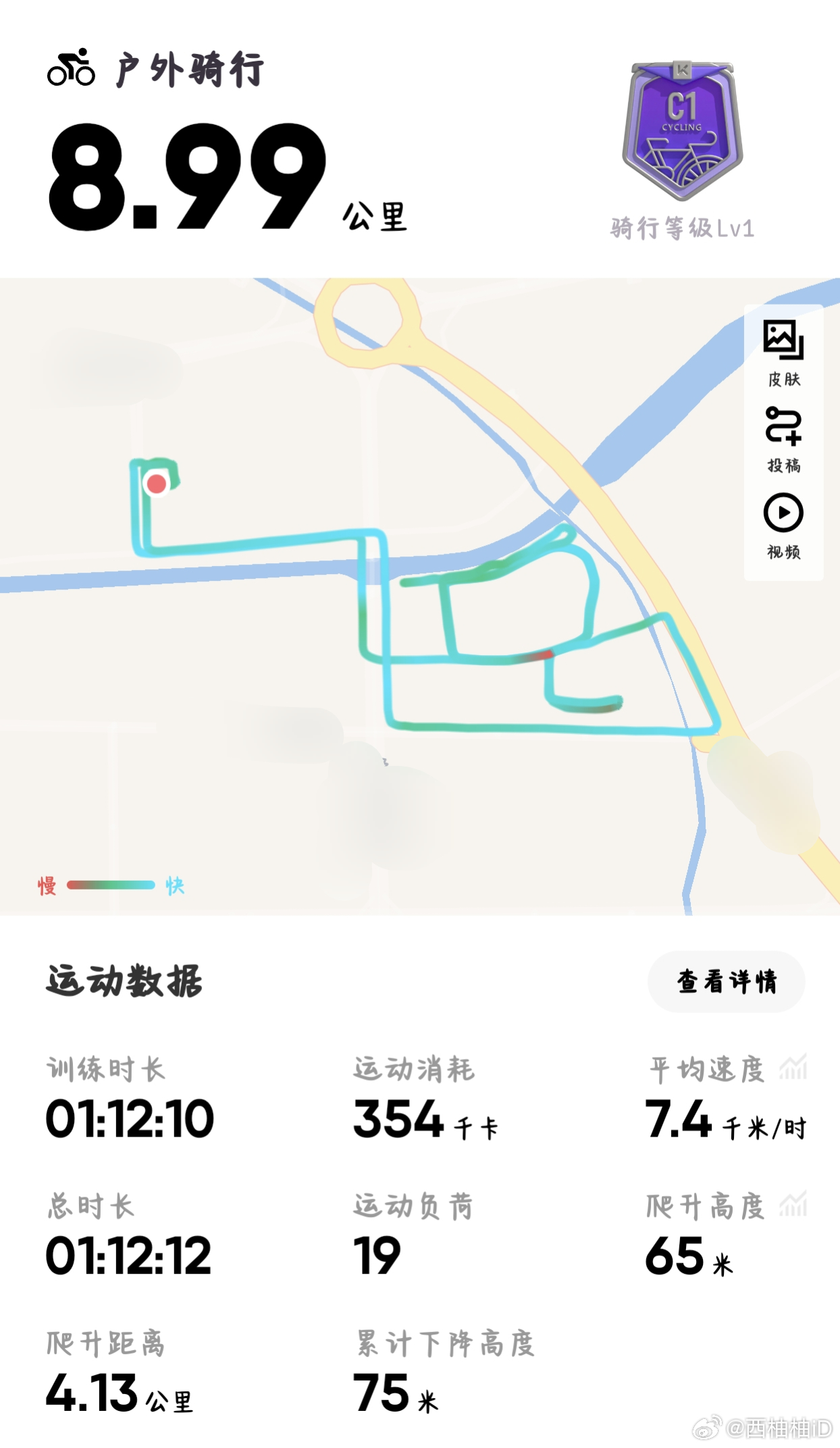 一个小时骑行才消耗一杯奶茶🧋今天一杯奶茶喝下去无负担了 ​​​