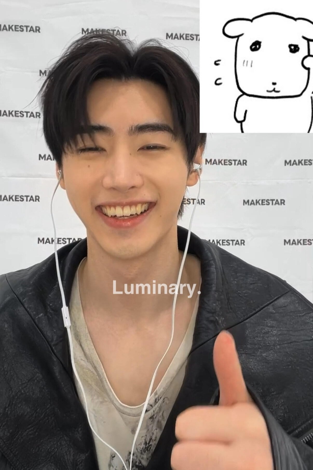 朴成训[超话] 260921 MAKESTAR 3.0 视频签售微笑天使营业啦?