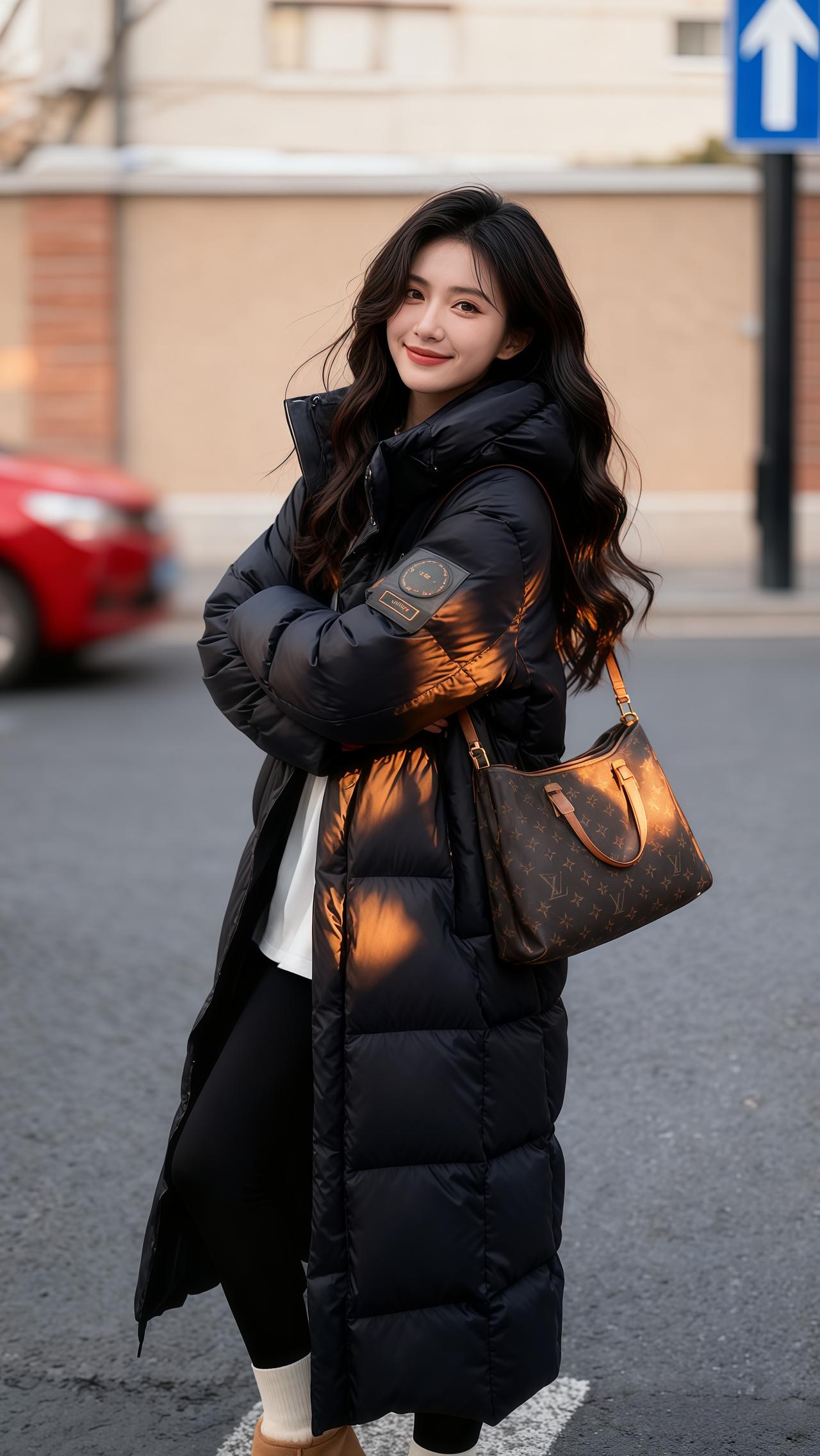 穿搭 羽绒服 韩系穿搭 羽绒服穿搭 长款羽绒服