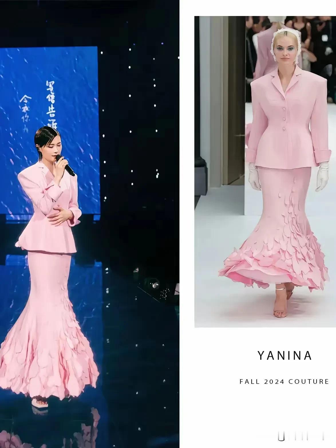 春春时尚感超棒！
这几套衣服穿在她身上比模特还飒，比起当歌手，她更适合当模特儿，