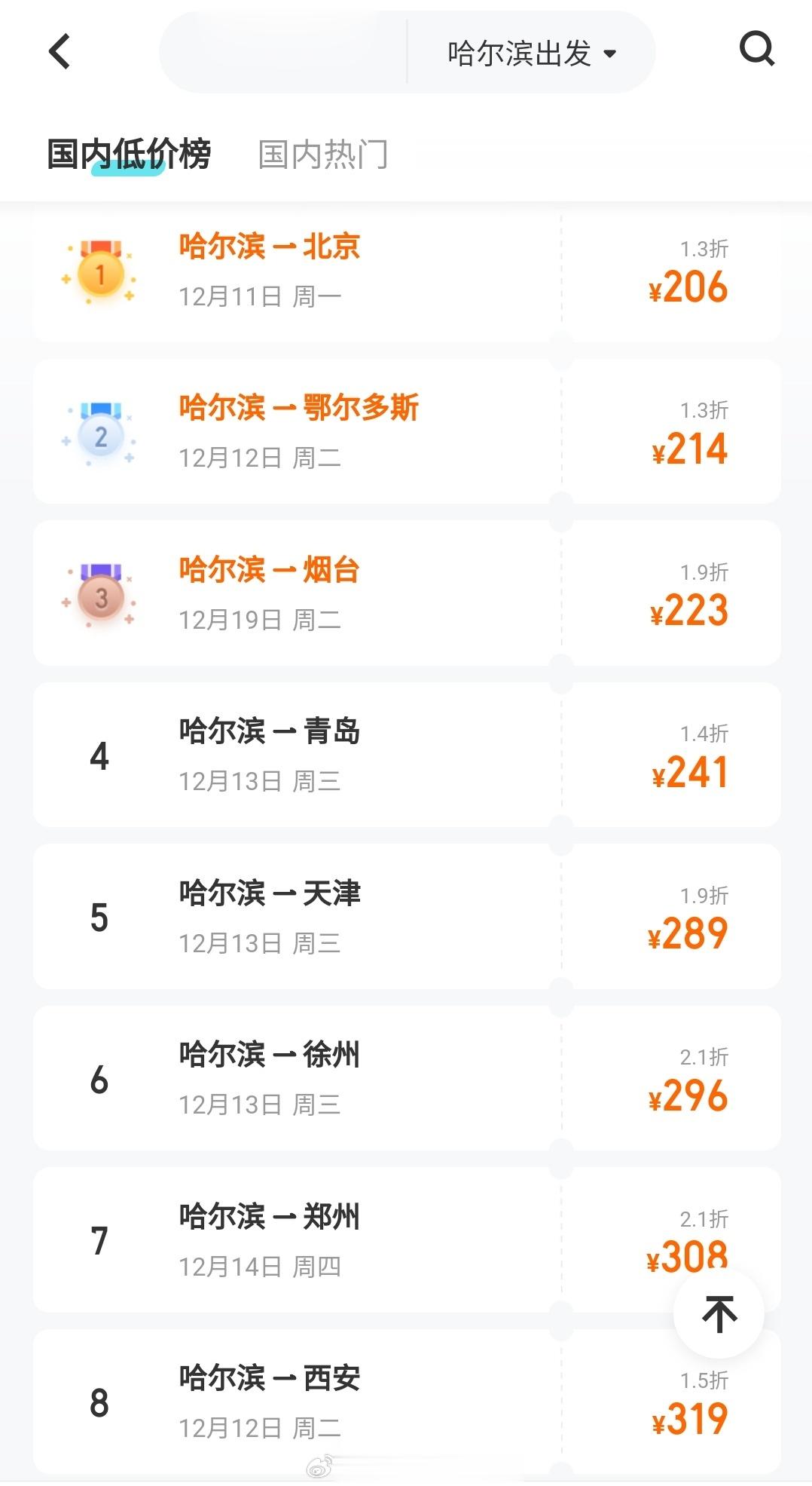 #哈尔滨旅行#趁12月机票便宜，去一次哈尔滨吧！✈️ ​​​