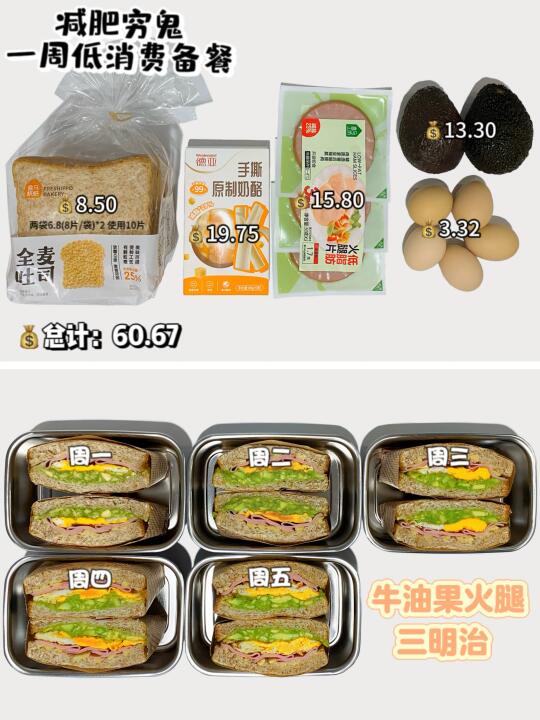 减肥穷鬼｜一周备餐