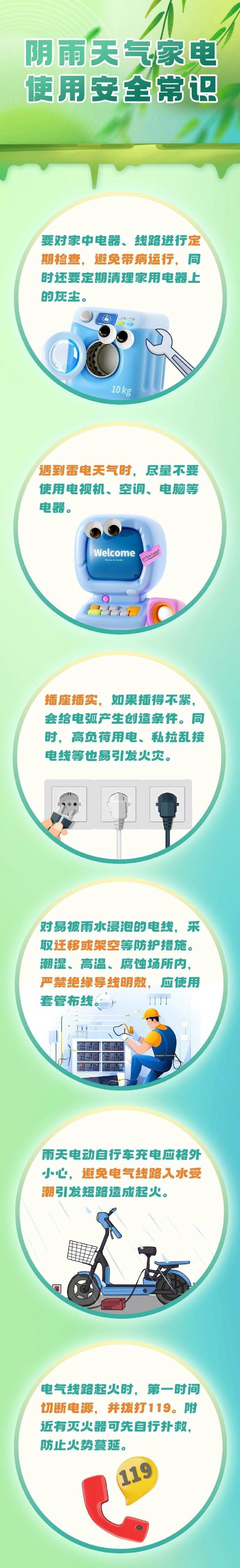 【潮湿也有火灾风险！阴雨天气家电使用安全常识须知[话筒]】阴雨天气，很多人认为不