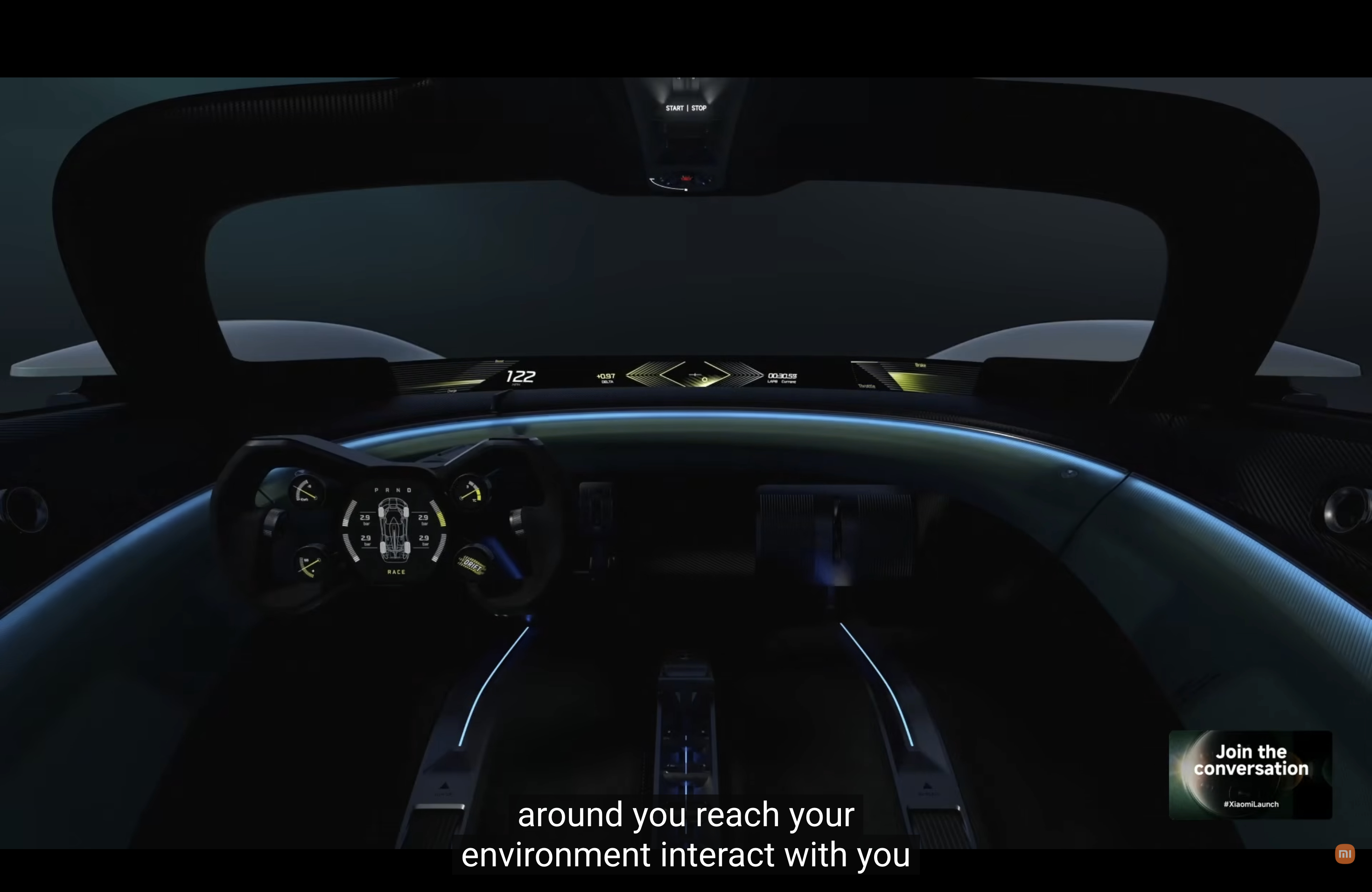 小米Vision GT概念车发布中 汽场全开