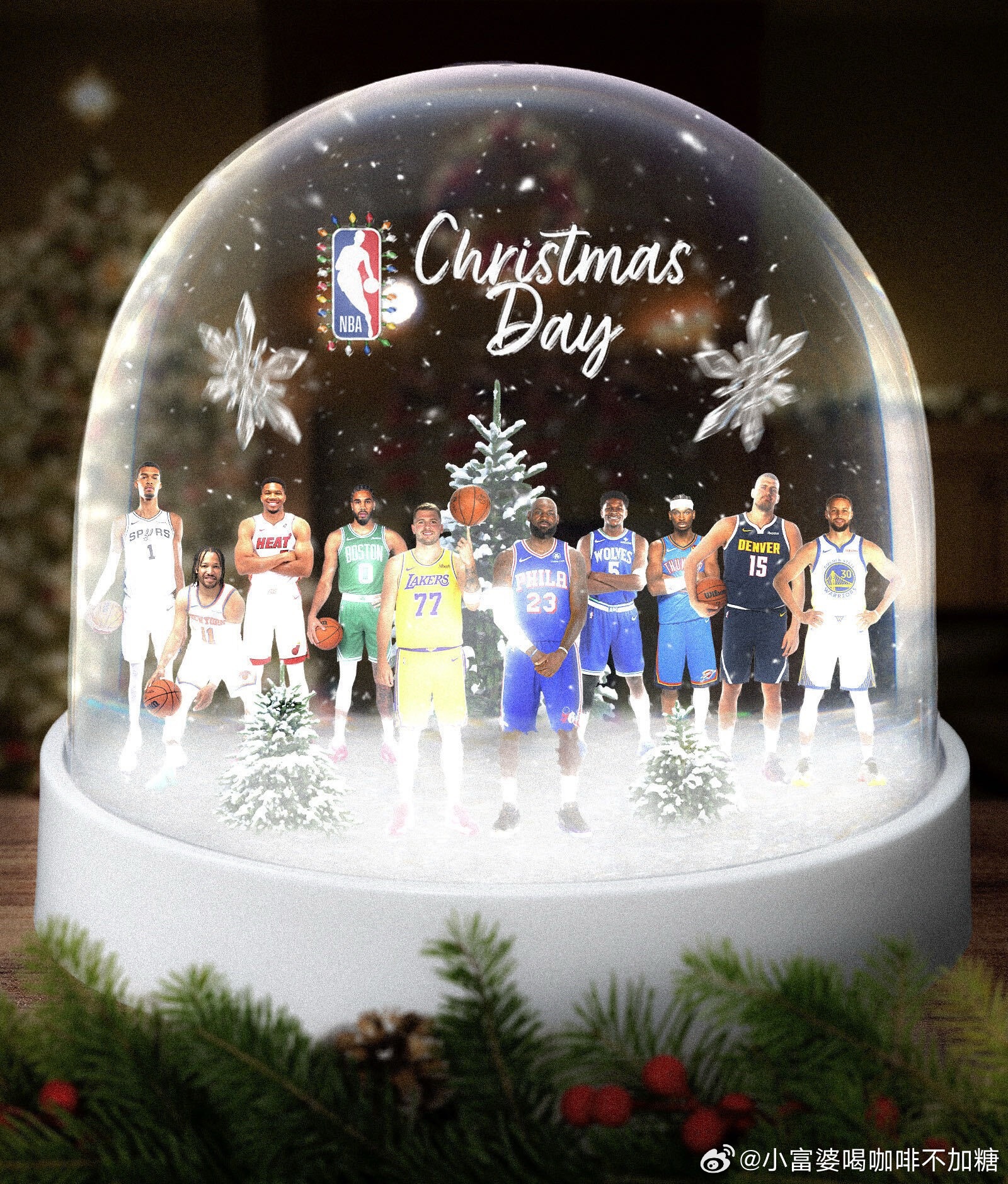 NBA圣诞大战赛程出炉NBA官方正式公布2026-27赛季圣诞大战五场完整对阵，