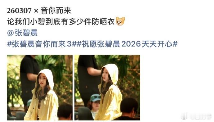 张碧晨养蜂穿搭张碧晨把防晒焊在身上了张碧晨这身养蜂穿搭直接把物理防晒拉满，在西双