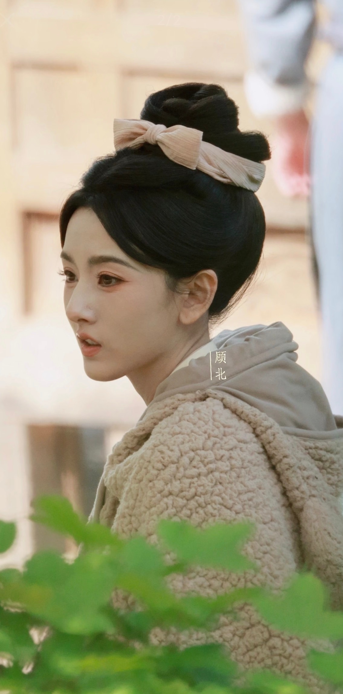 宋祖儿司宫令粉色蝴蝶结造型宋祖儿吴蒖蒖蝴蝶结头饰 美而萌之 