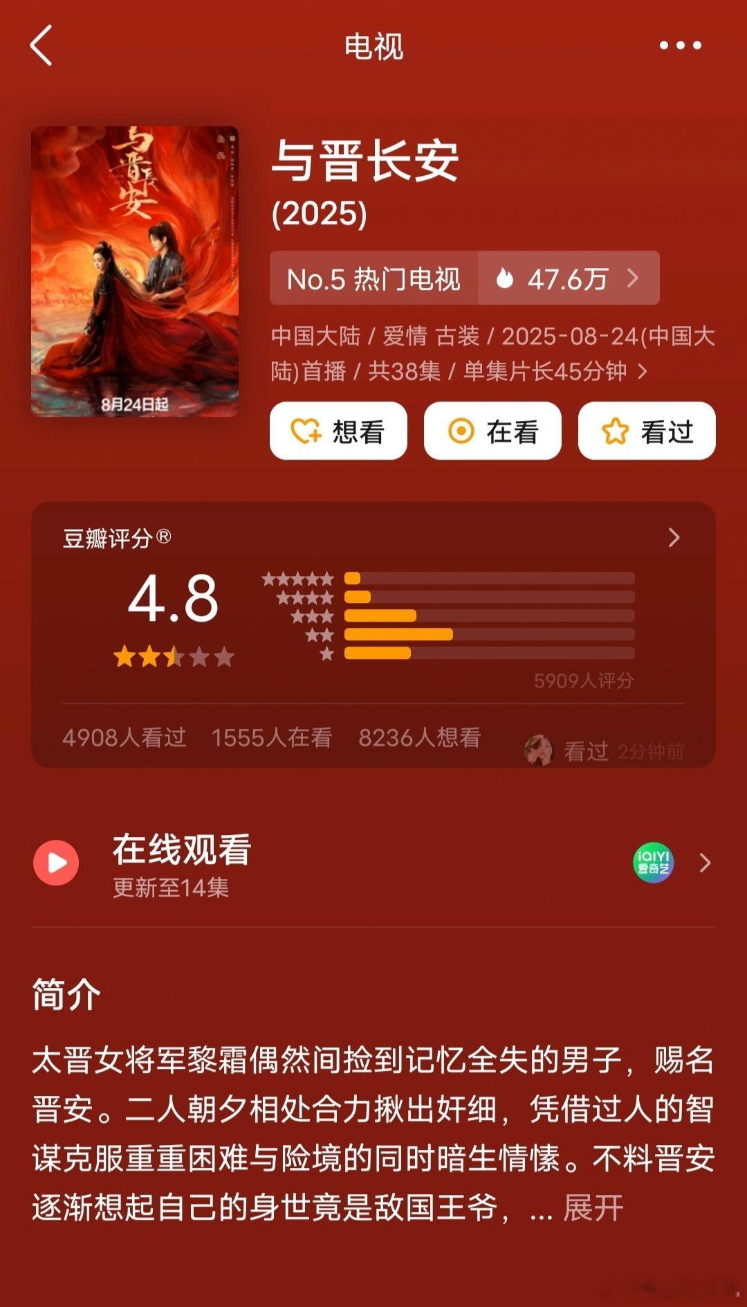与晋长安开分4.8这才播几天啊就开分，好离谱[允悲][允悲] ​​​