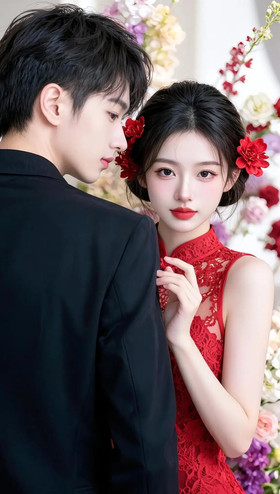 中式情侣写真 你的婚礼其实我偷偷去了  ai创作 太权威 全新AI写真