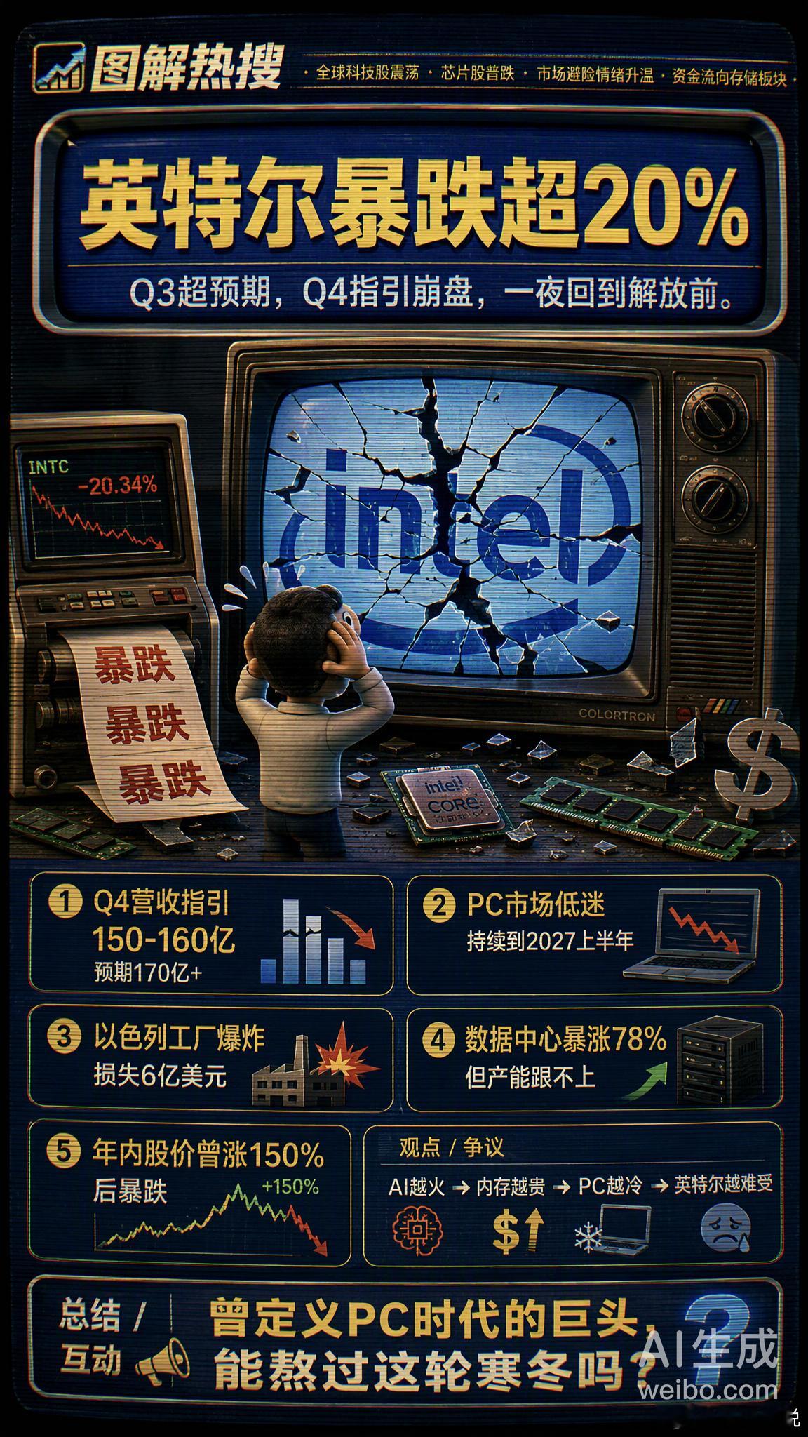 英特尔预计PC出货量下降这不是一次传统的周期性衰退，而是一场"算力阶层分化"——